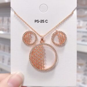 shimmer drop pendant set