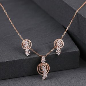 floral grace pendant set
