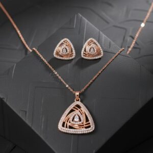 elegant twist pendant set